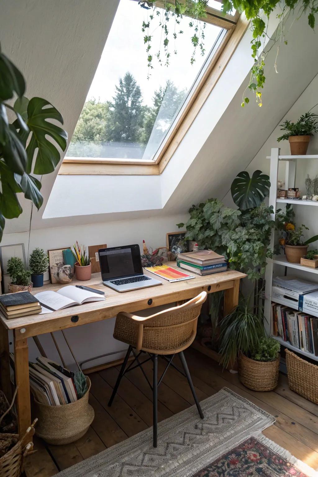 Convert your attic into a radiant and efficient office space.