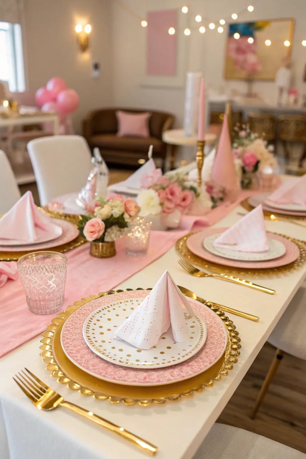 Sophisticated table designs create a unified appearance.