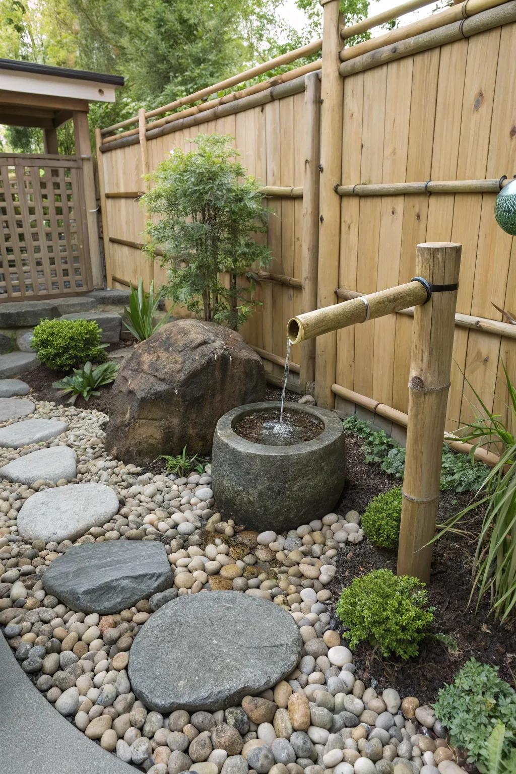 A serene Japanese rock garden designed for peaceful reflection.
