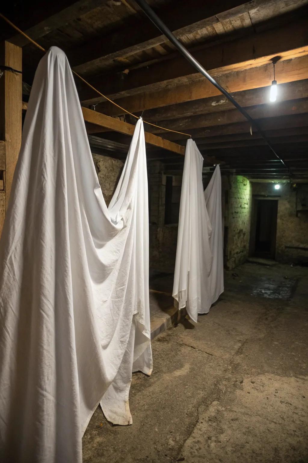 Simple DIY ghosts can inject a spooky element into your decor.