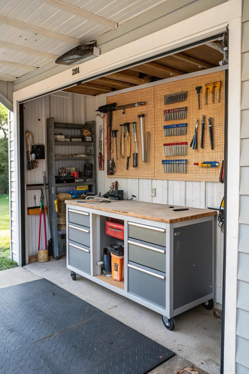 A flexible workshop space ideal for seaside projects.