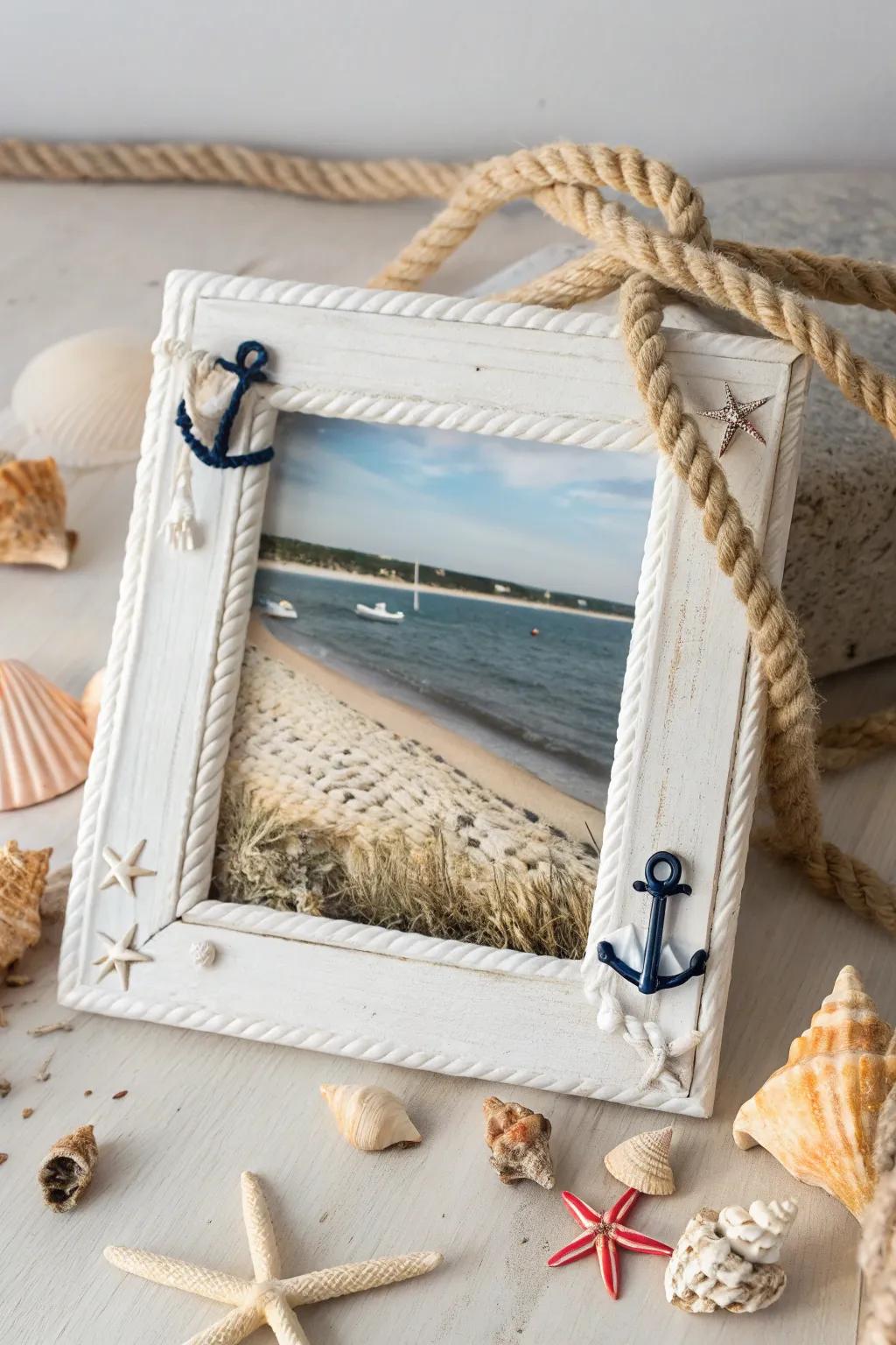 Showcase your shoreline moments with marine portrait casings.