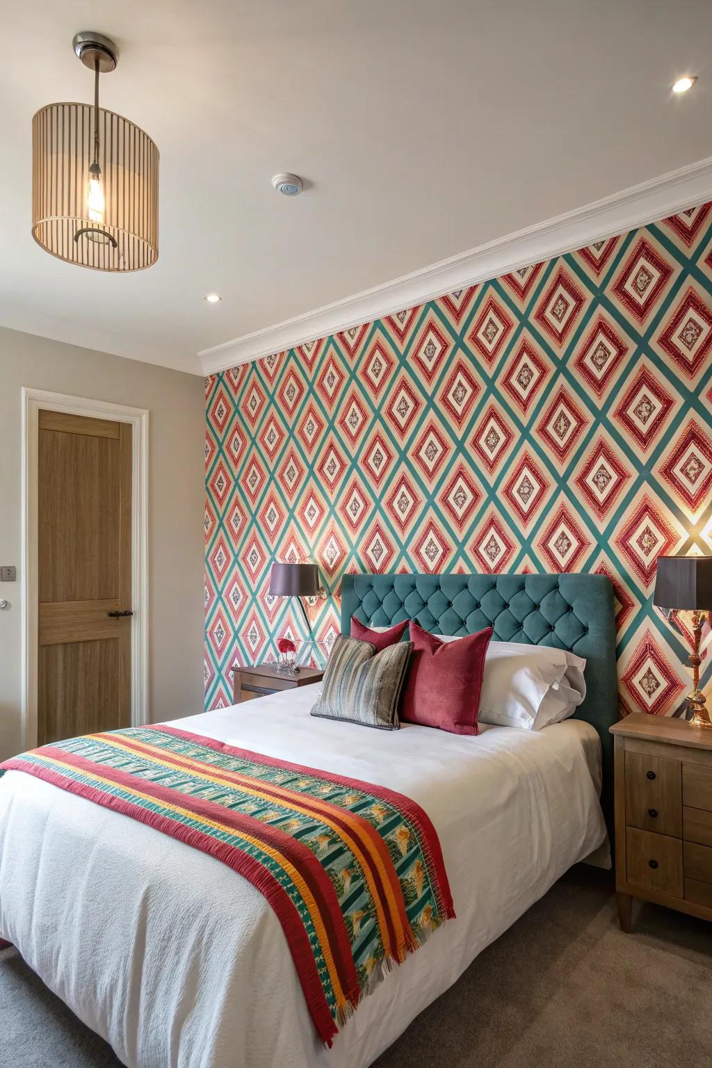 Feature walls can transform the appearance of your bedroom.