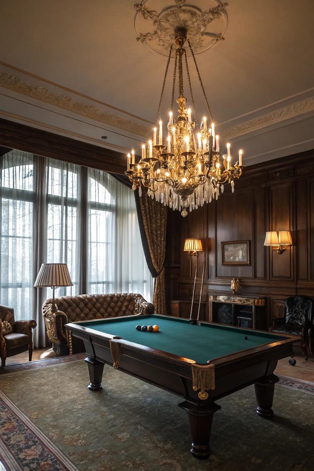 Impressive illumination brings beauty to your billiard space.