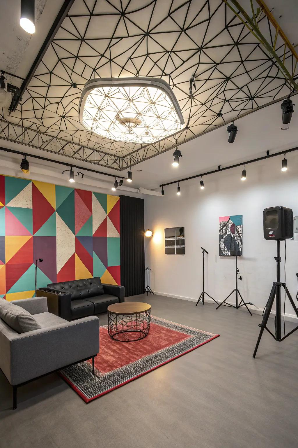 Geometric fixtures stand out by introducing a touch of artistry.