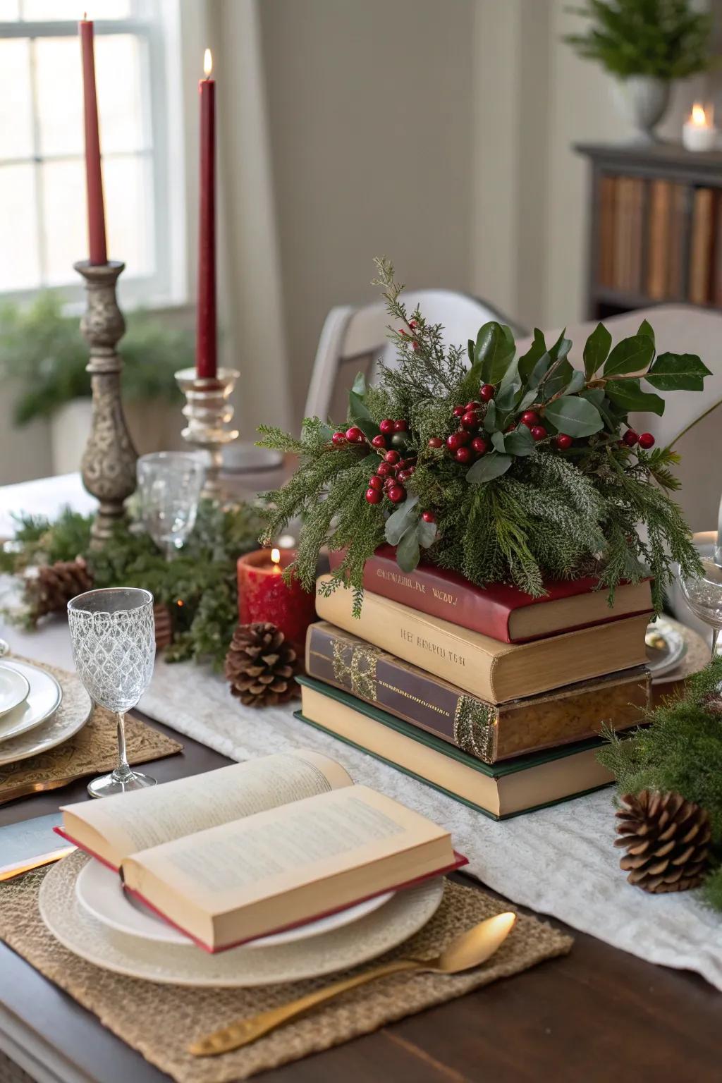 Design impressive book-themed centerpieces for your table.