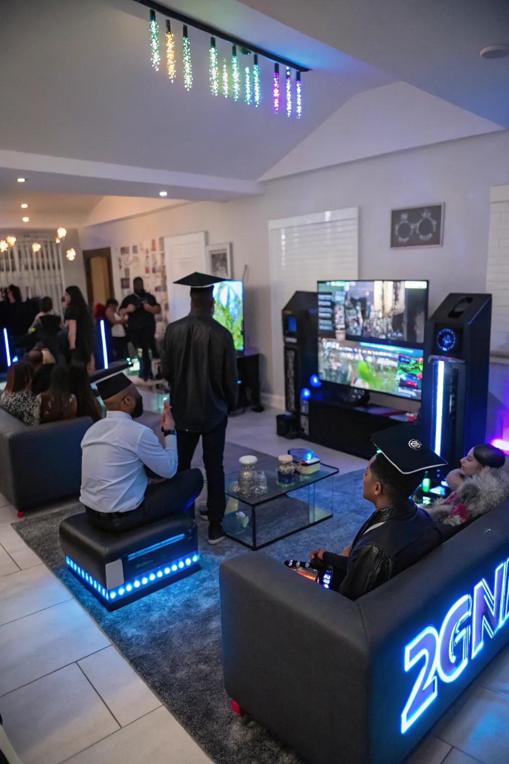 Design a tech-savvy haven for the graduating tech enthusiast.