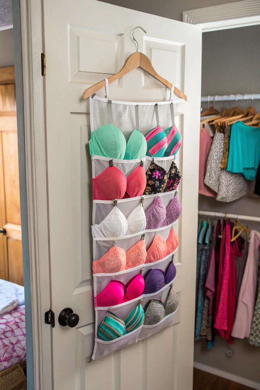 Take advantage of door space with a useful organizer.