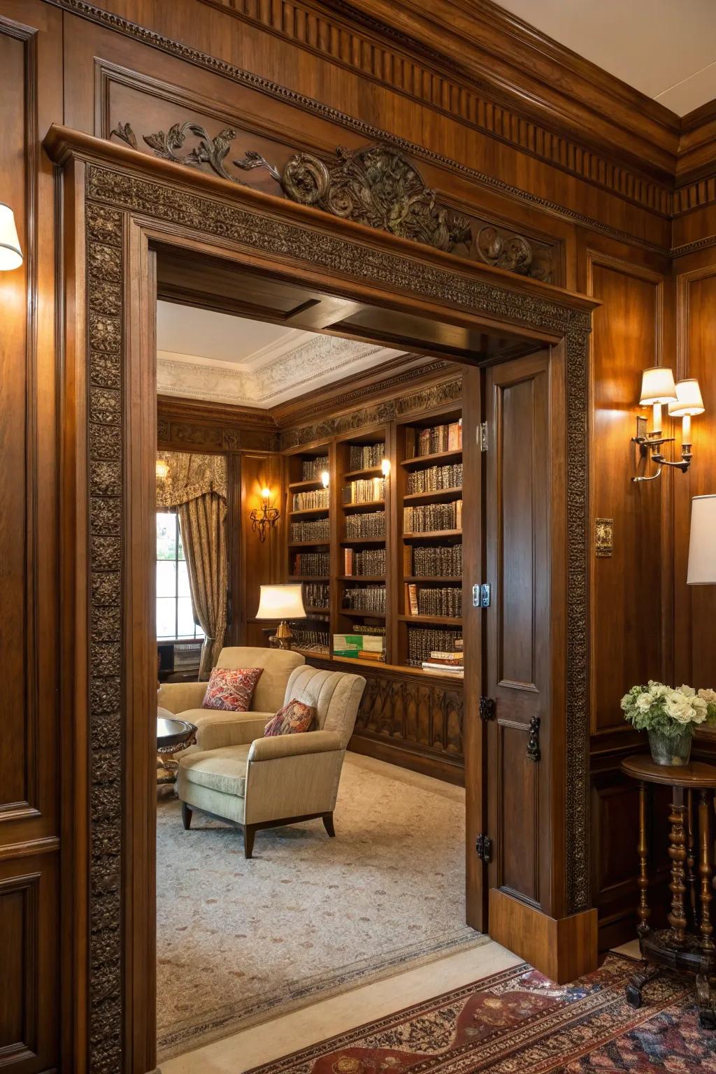 Add coziness with beautifully crafted wooden frames.