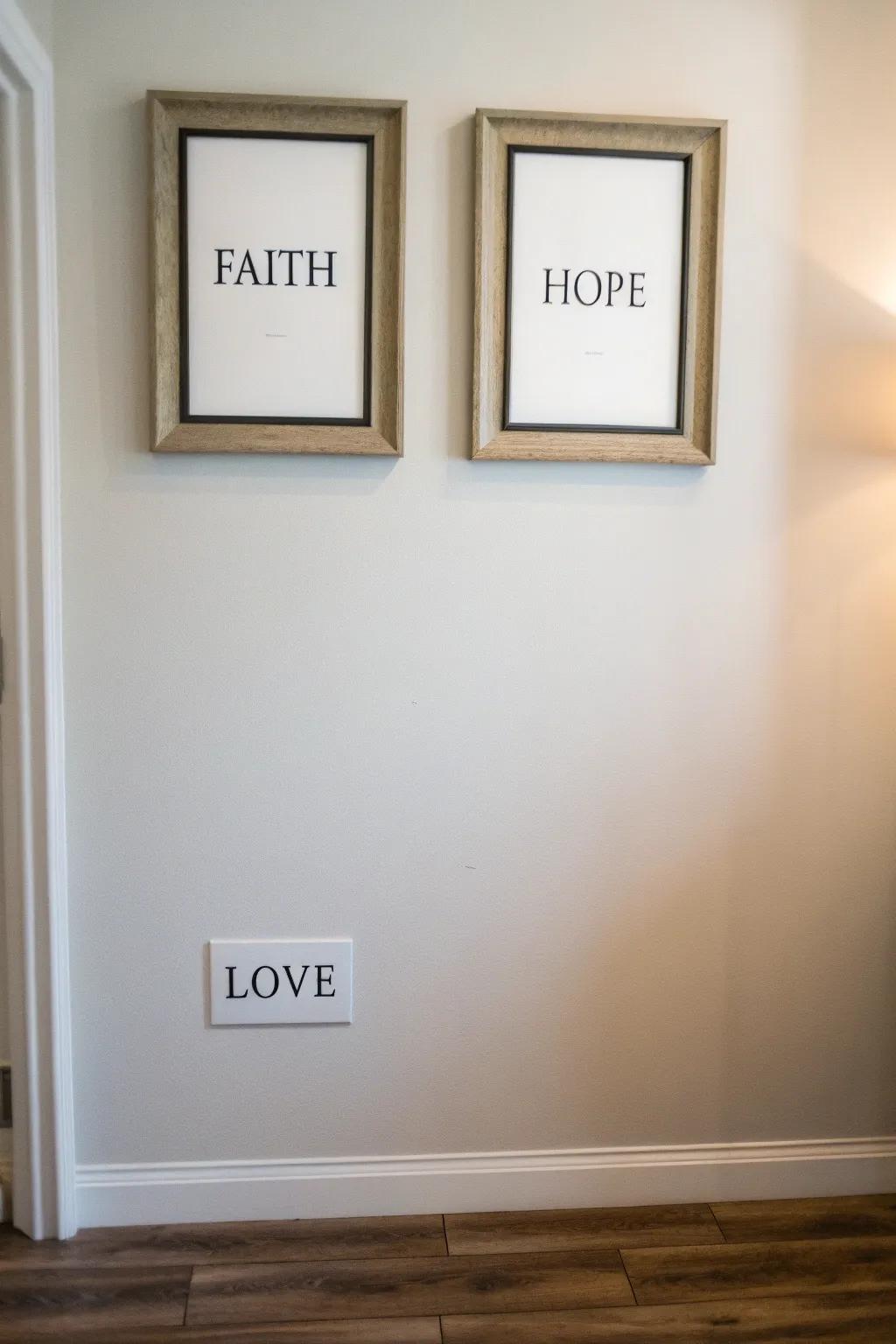 A series of framed prints delivering everyday motivation.