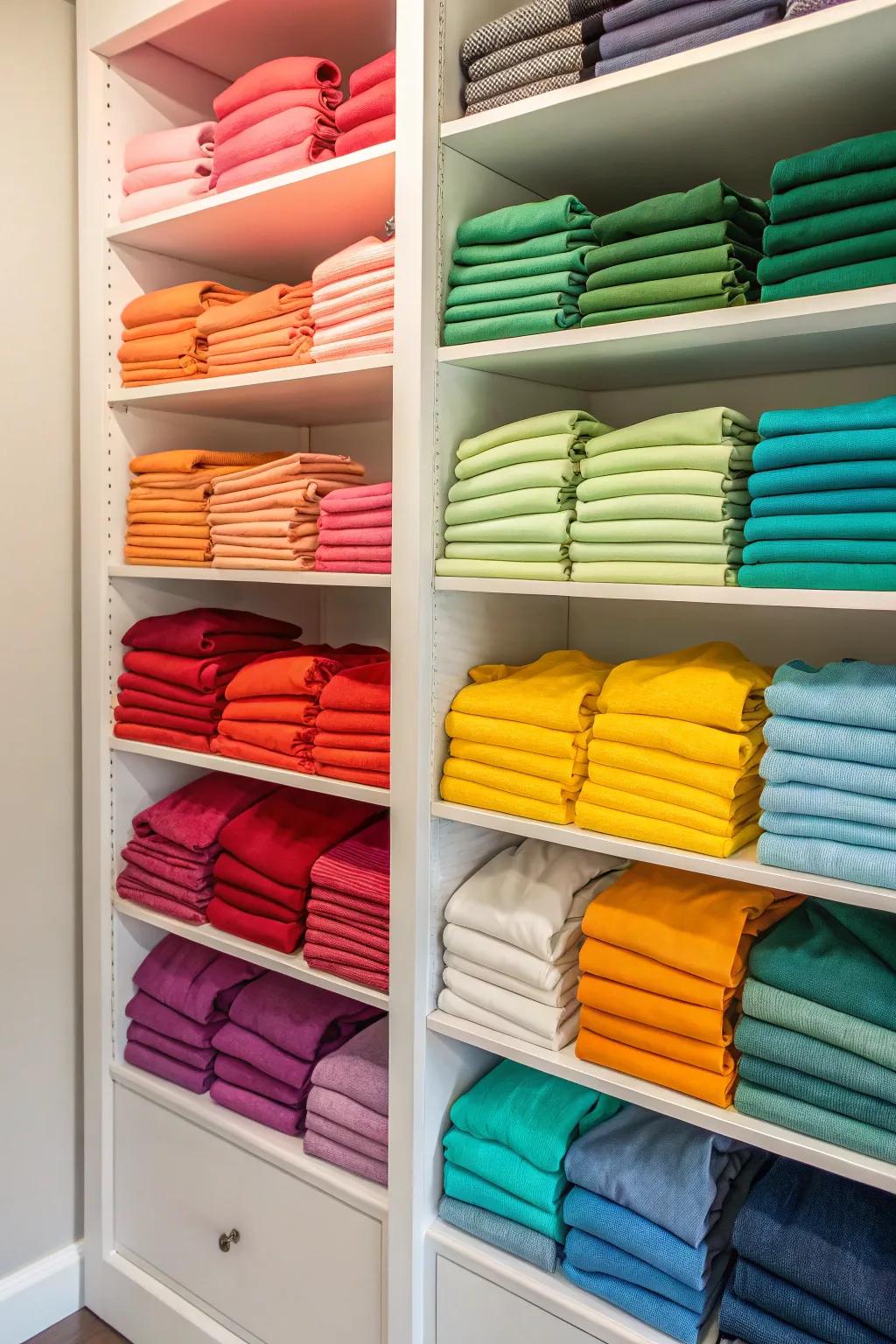 Ensure your stacks remain orderly with strategically placed shelf dividers.