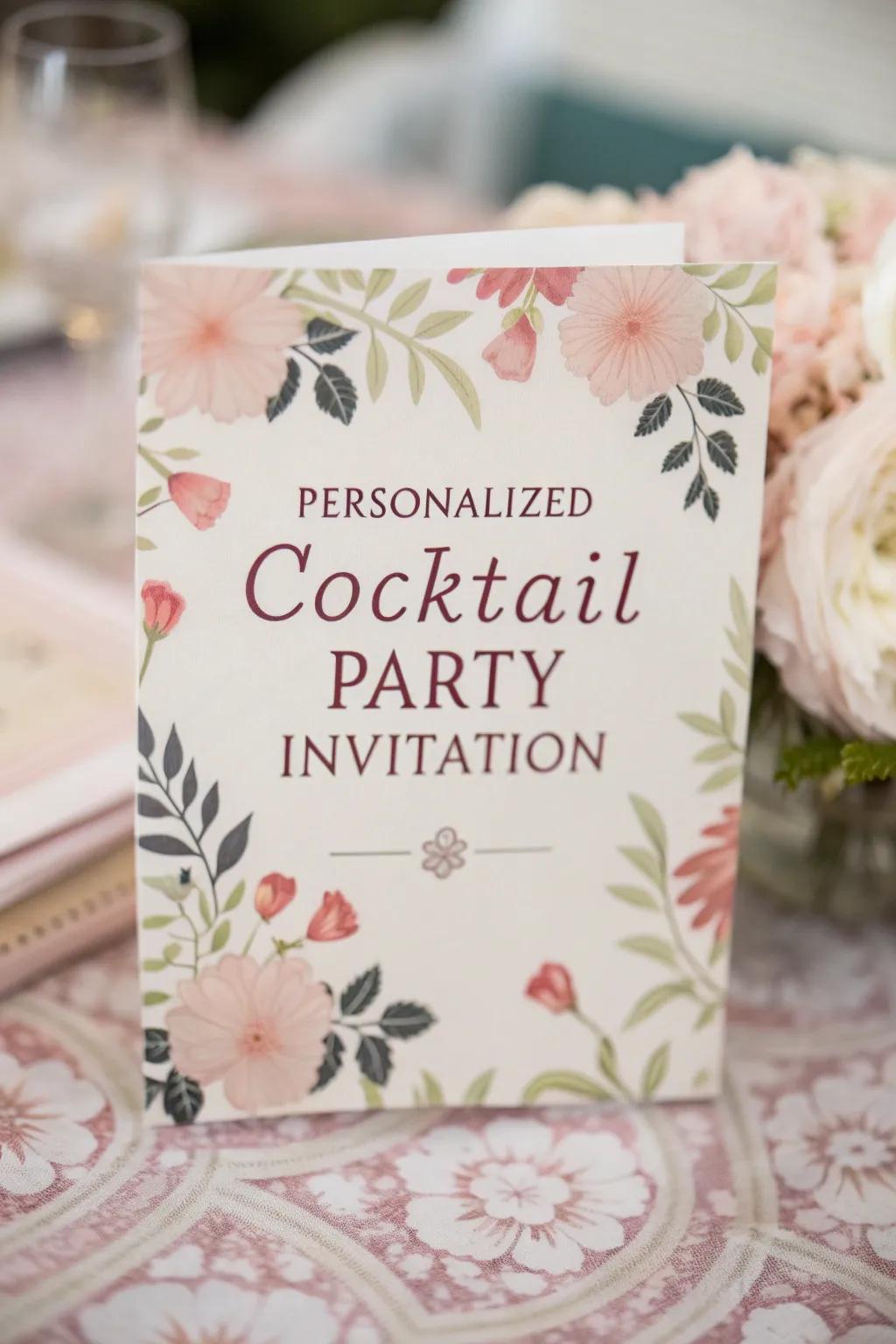 Show your guests you care with personalized invitations.