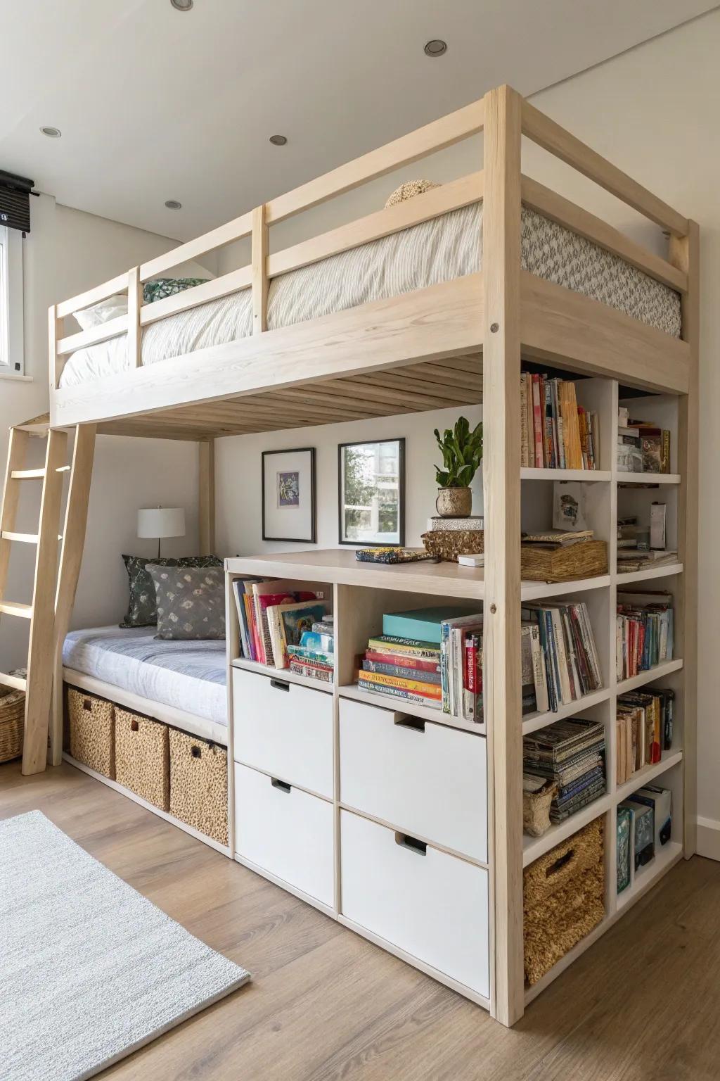 Maximize your area with clever storage options under your raised bed.