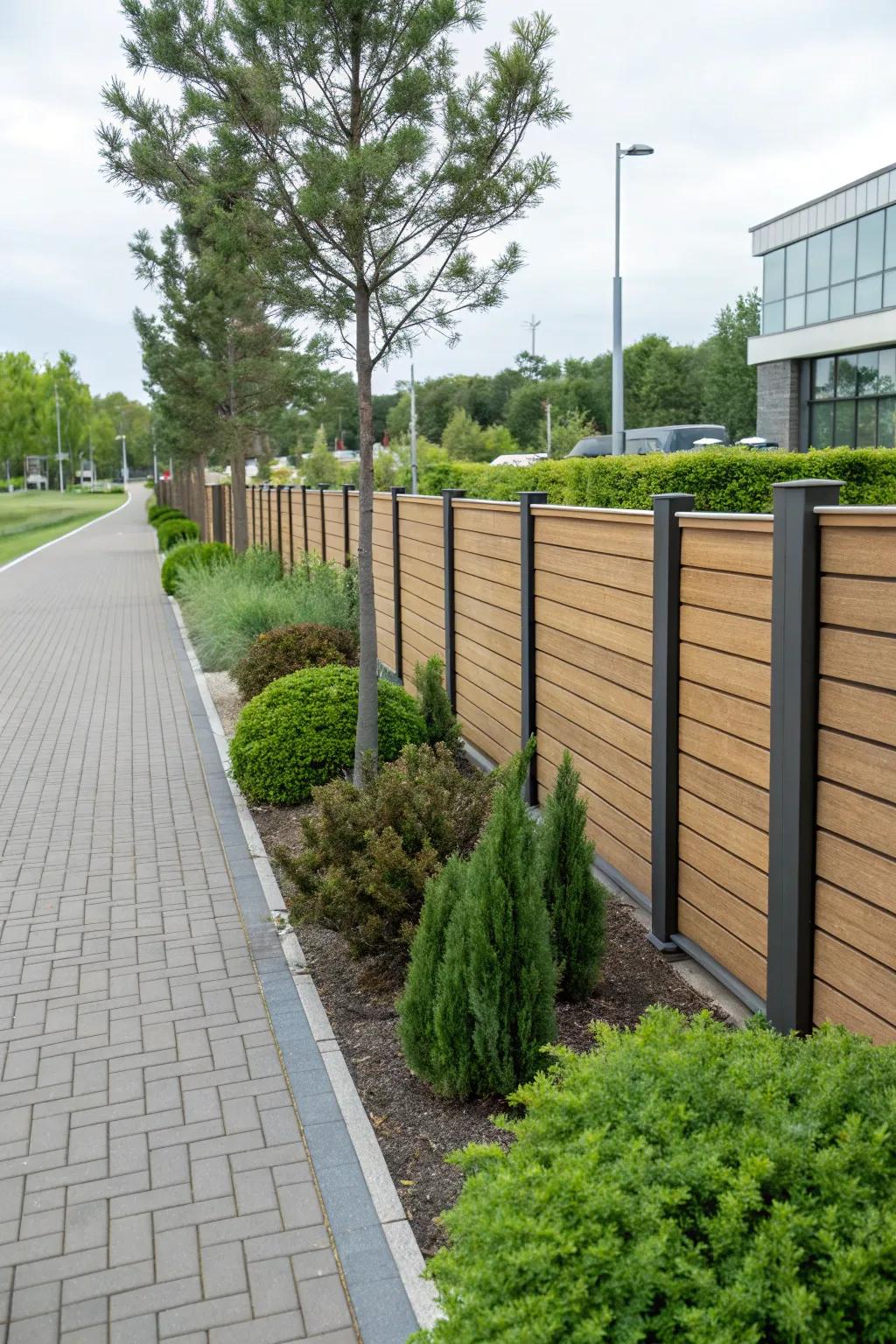 Composite fences provide eco-friendly strength and beauty.