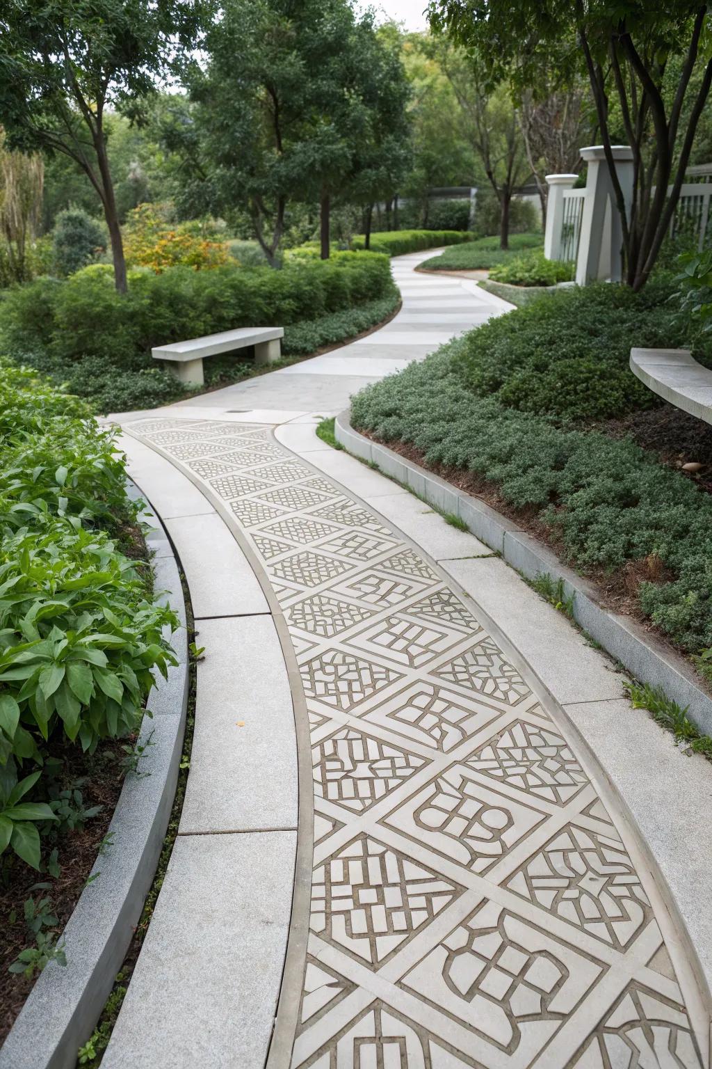 Modernize any landscape with sleek geometric designs.