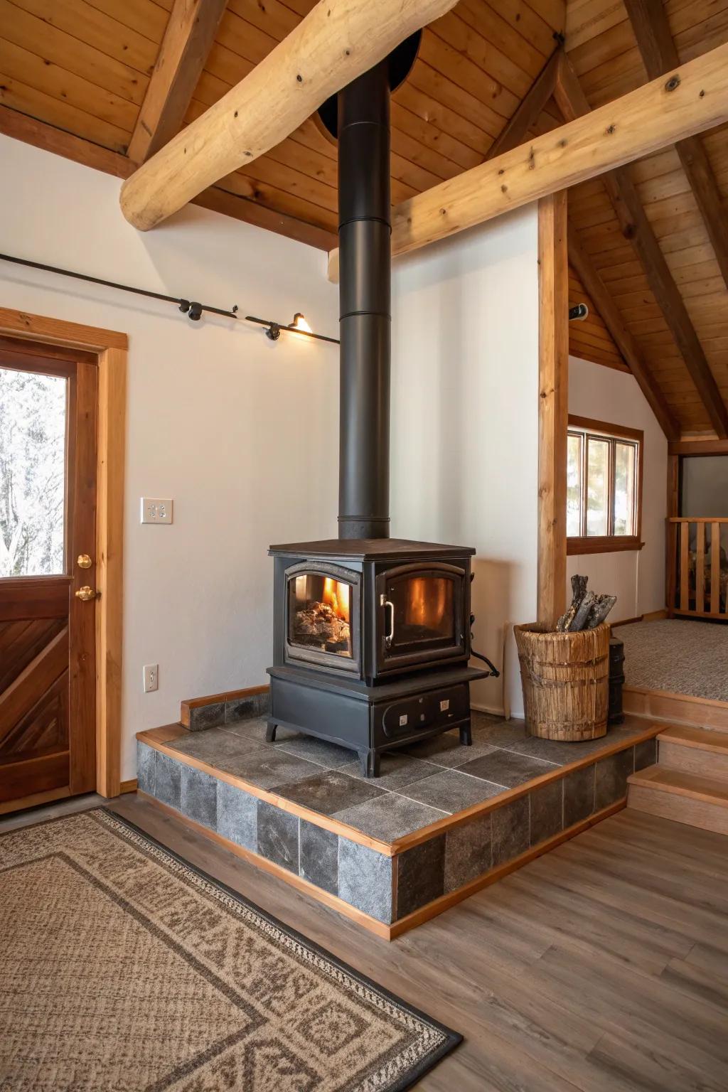 A raised platform can turn into your room’s impressive focal point.