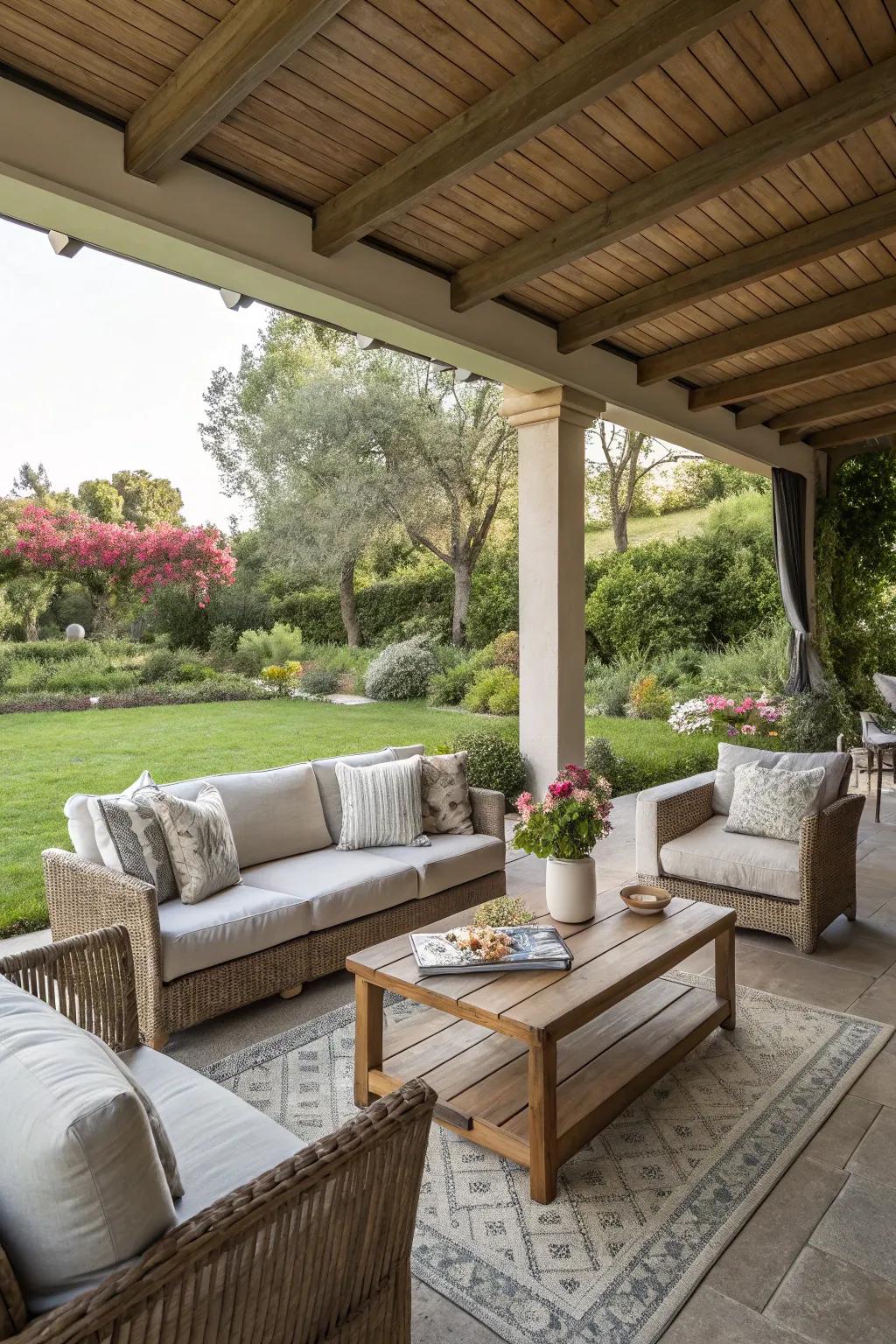 An open-air living space ideal for leisure.