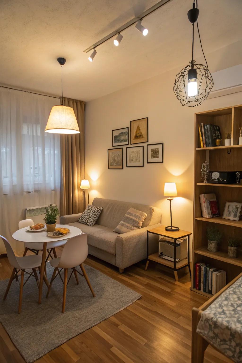 Fostering a warm mood through subtle lighting techniques.