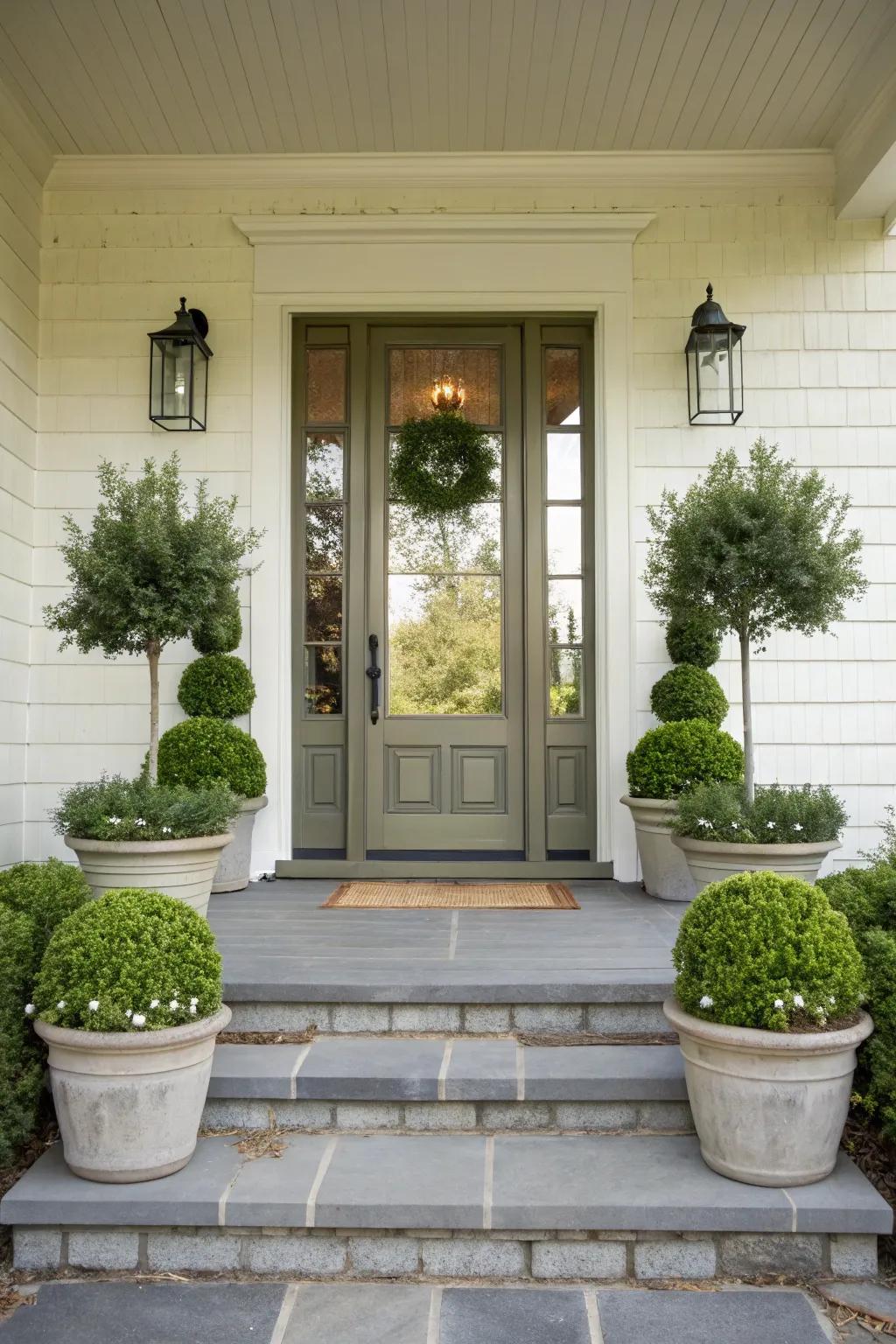 Symmetrical decor brings a sense of order and balance.
