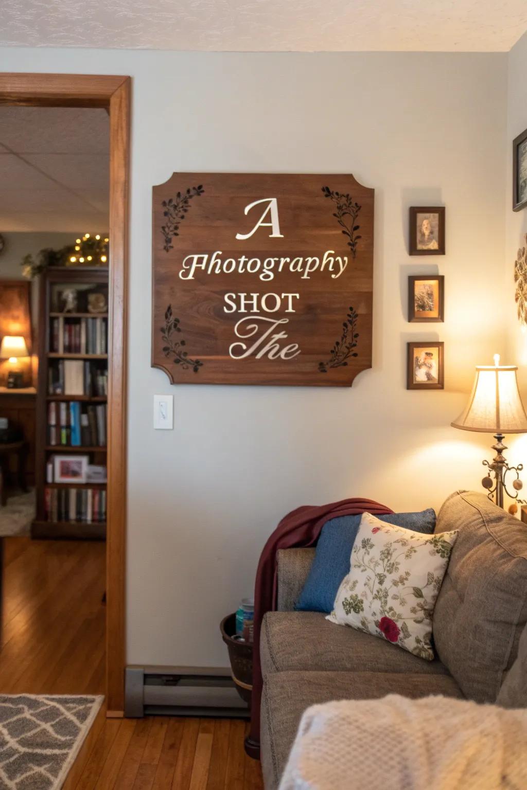 Inscribed tablets infuse a personalized essence into home décor.