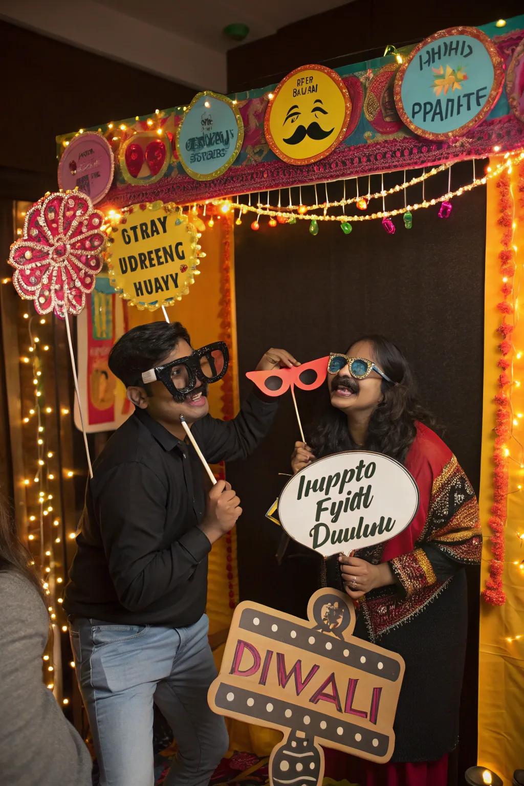 An assortment of playful props to liven up your Diwali photos.