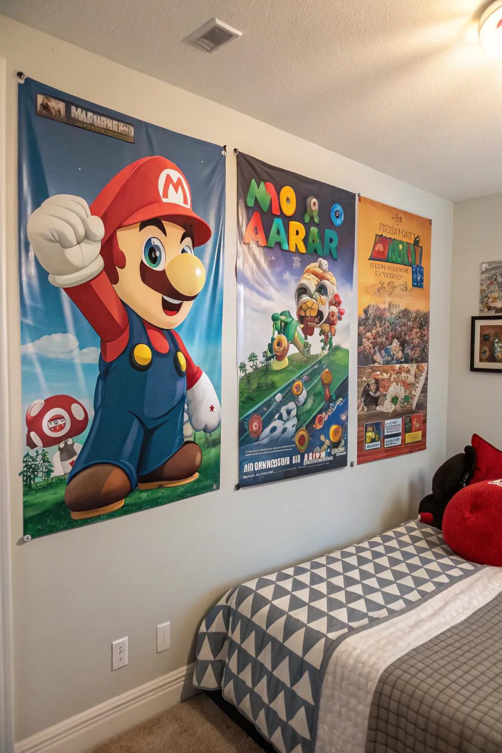 Themed artistic creation infuses distinctiveness into your gaming room.