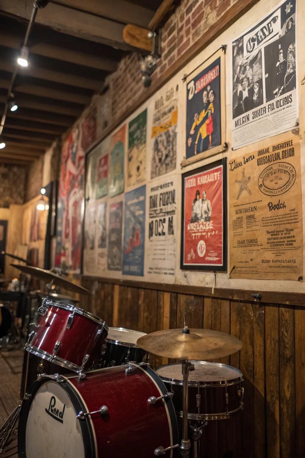 Customize your area with music-inspired wall decor.