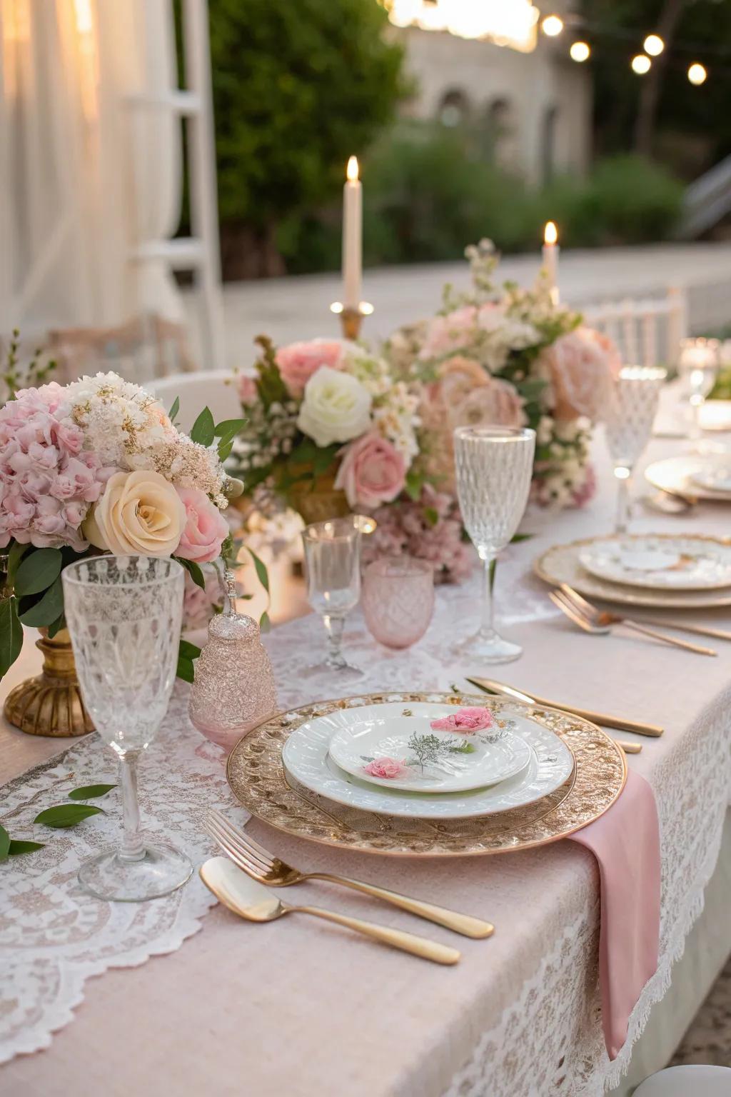 A dining arrangement showcasing a well-coordinated pastel color scheme.
