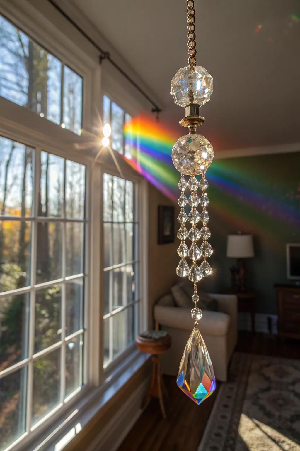 Introduce a hint of magic with a prismatic light catcher.