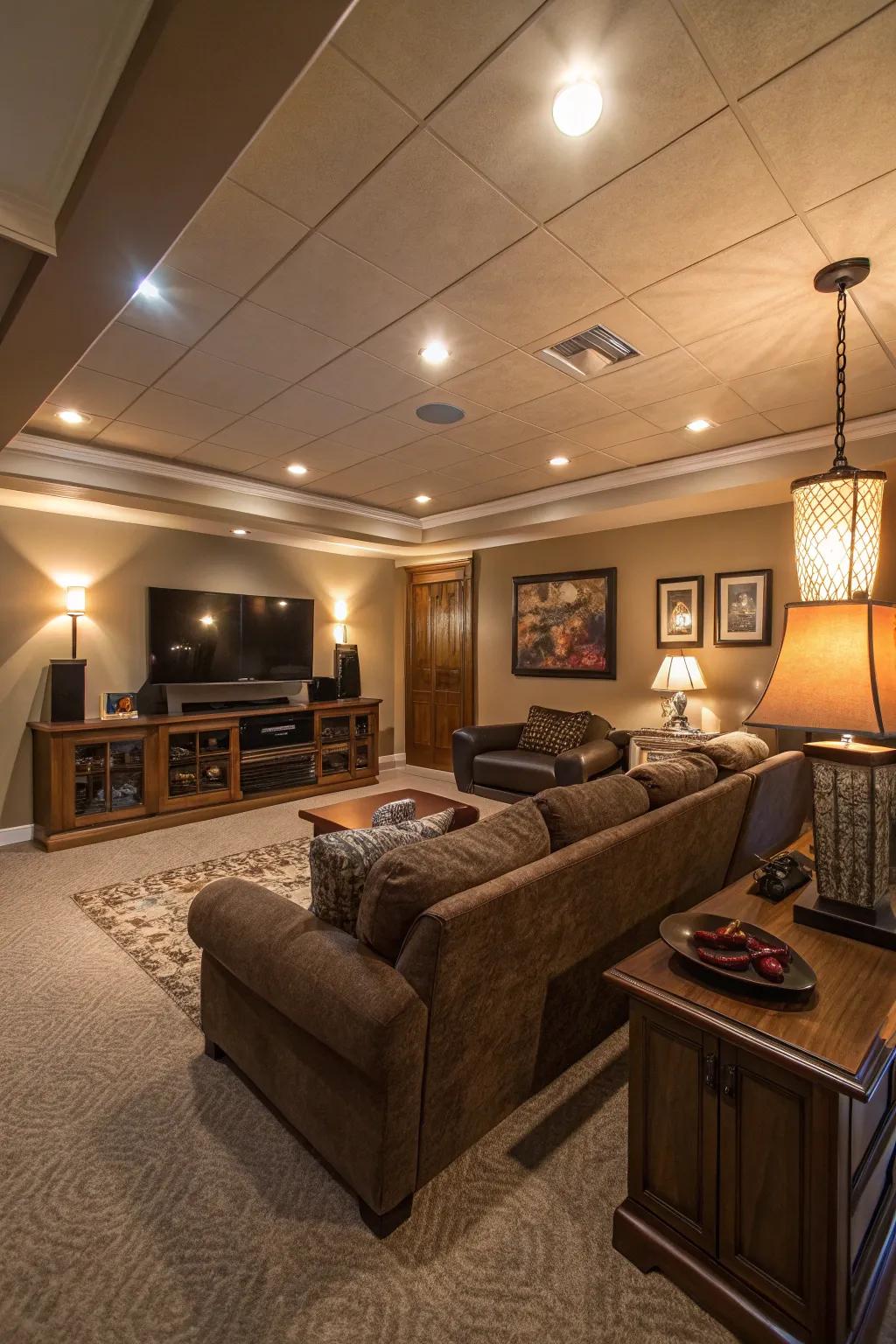 Illumination designed to effortlessly transform the room's atmosphere.