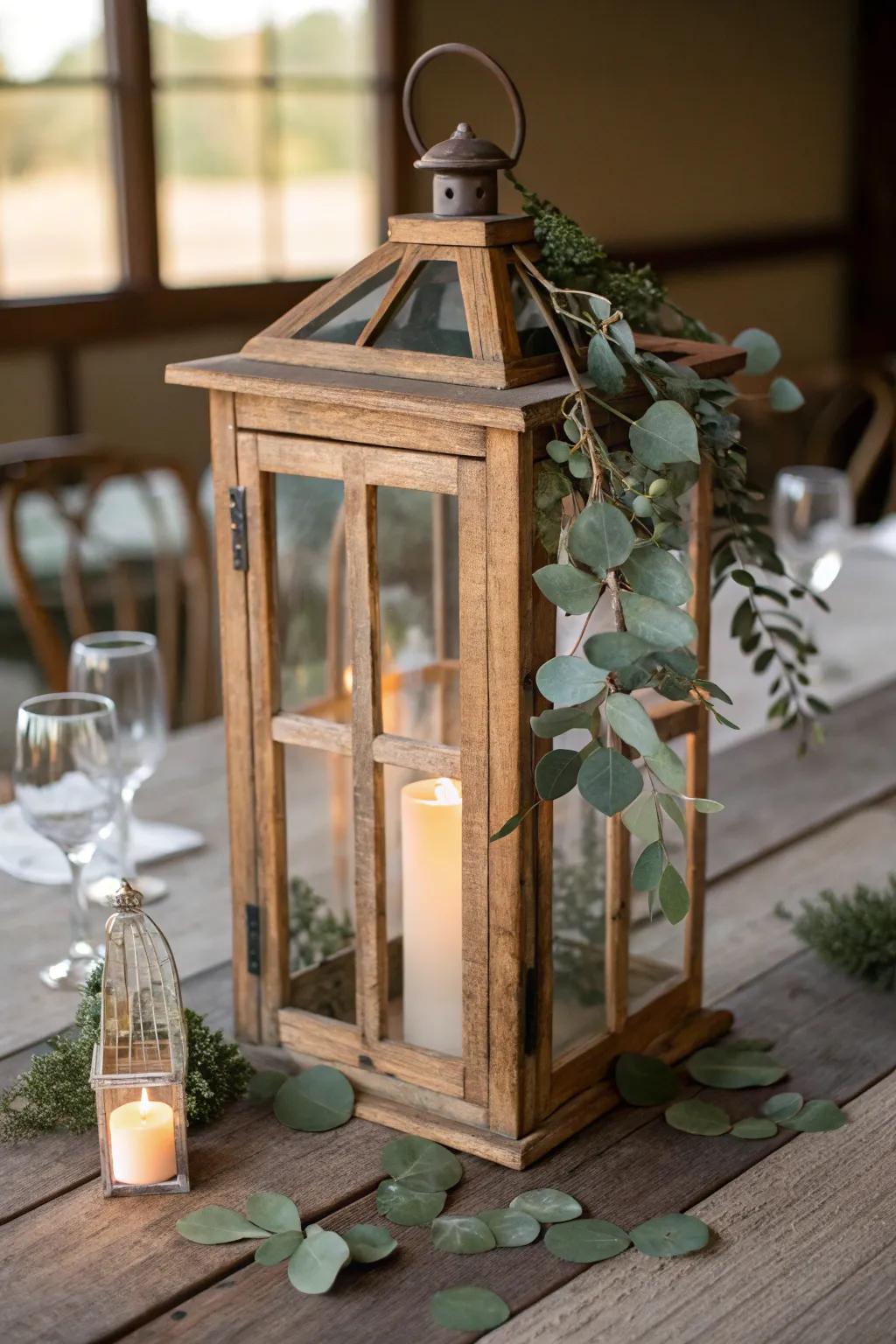 Flora enlivens your lantern design.