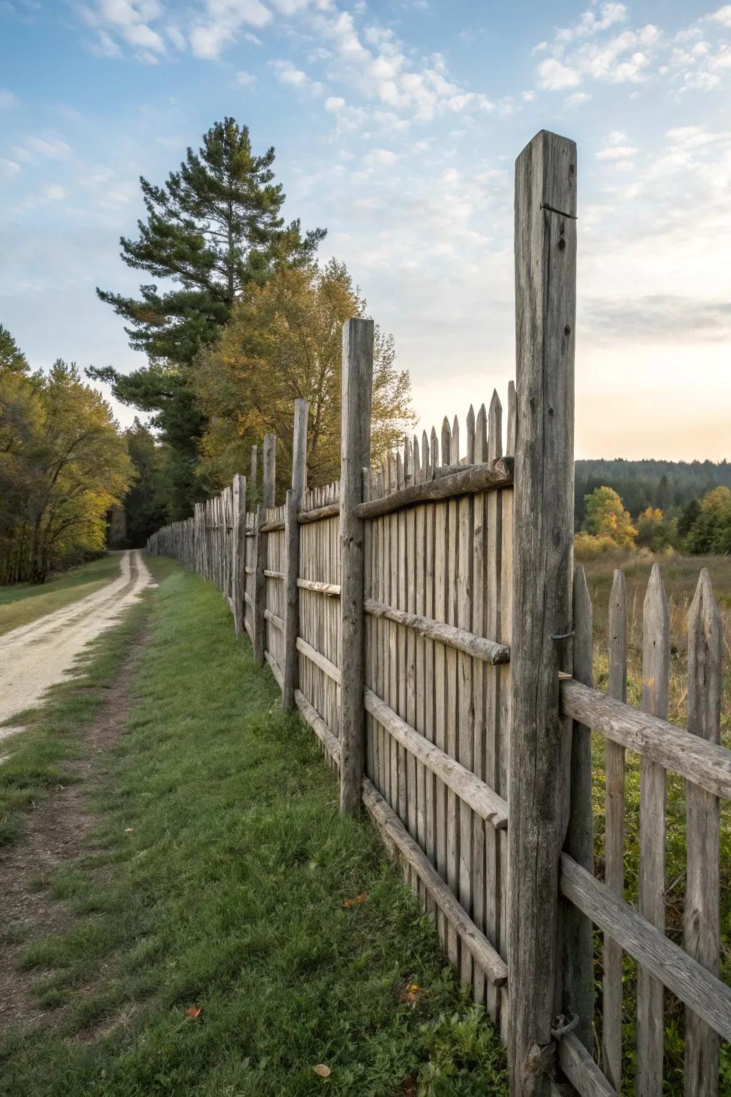 Increase your fence's height effortlessly with wooden extensions.