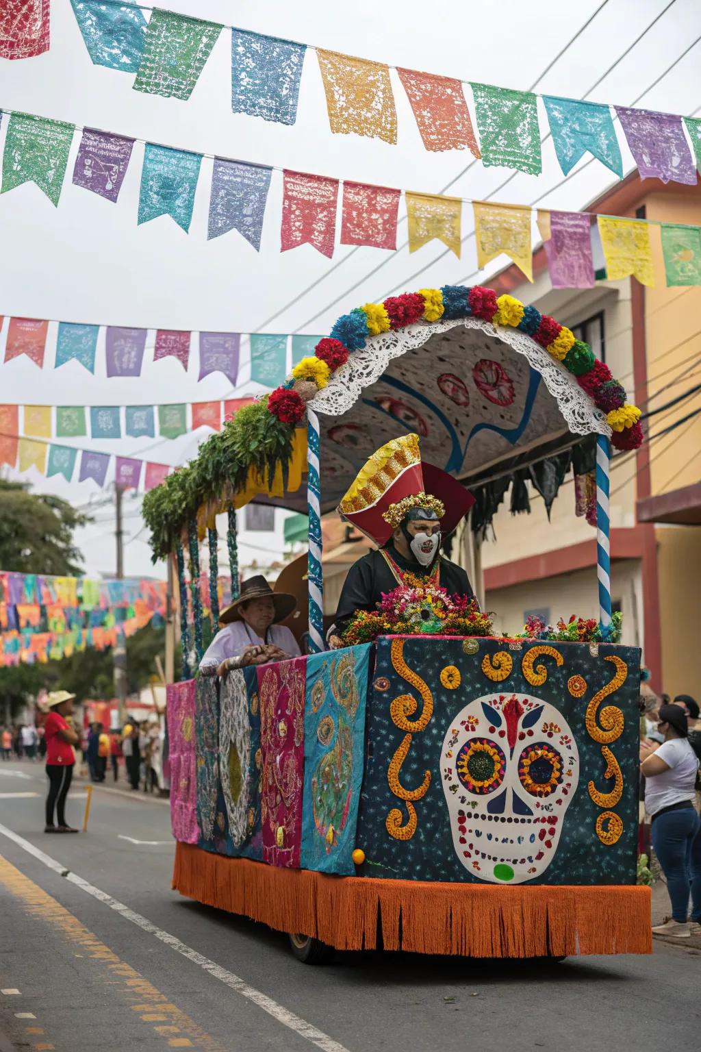 Historical symbols bringing tradition to the cart.