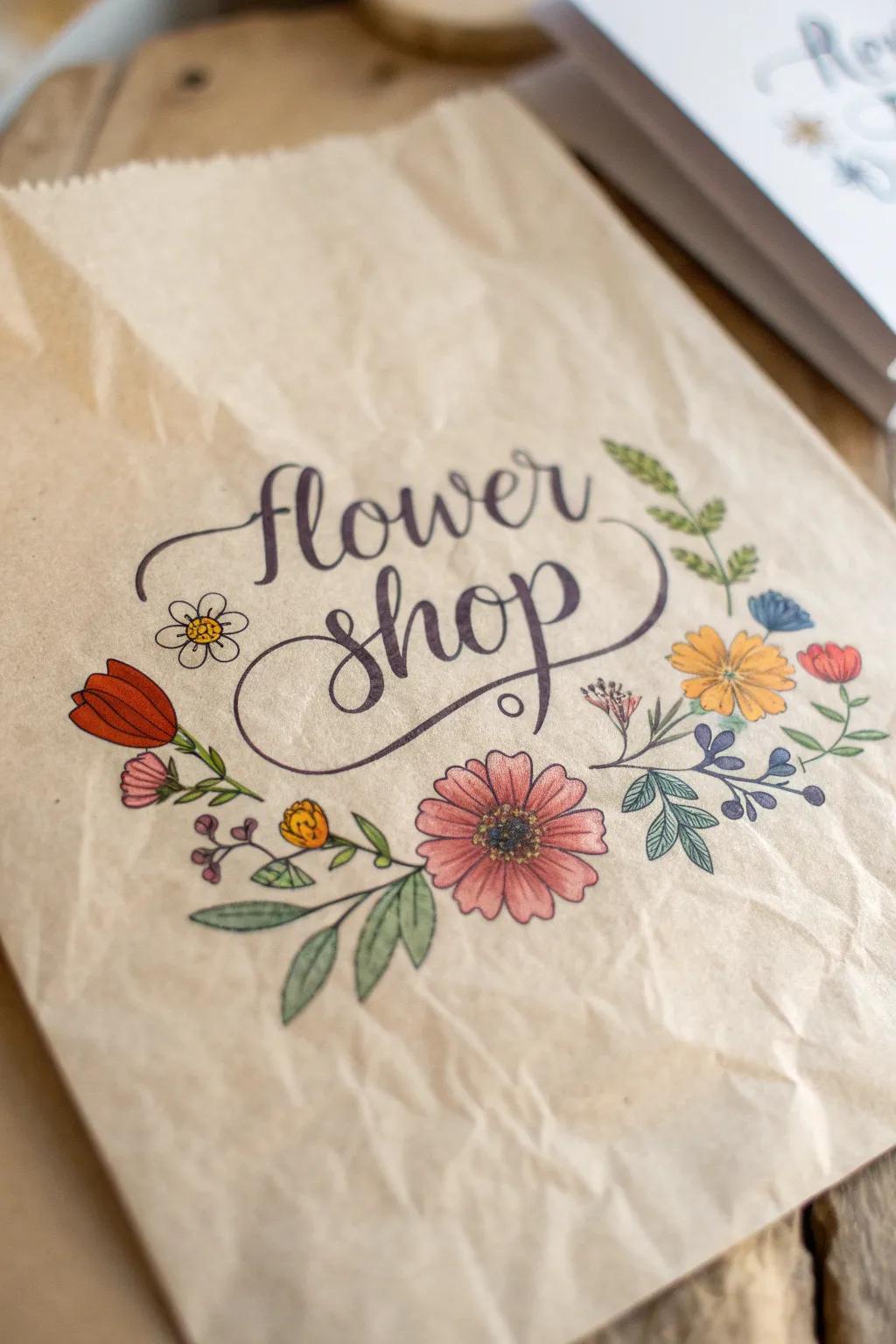 Hand-drawn illustrations impart your logo with a personal quality.