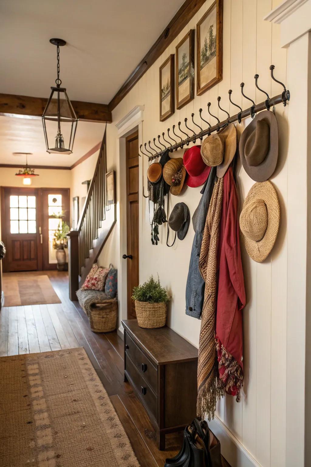 Fashionable wall fasteners contribute both purpose and style.