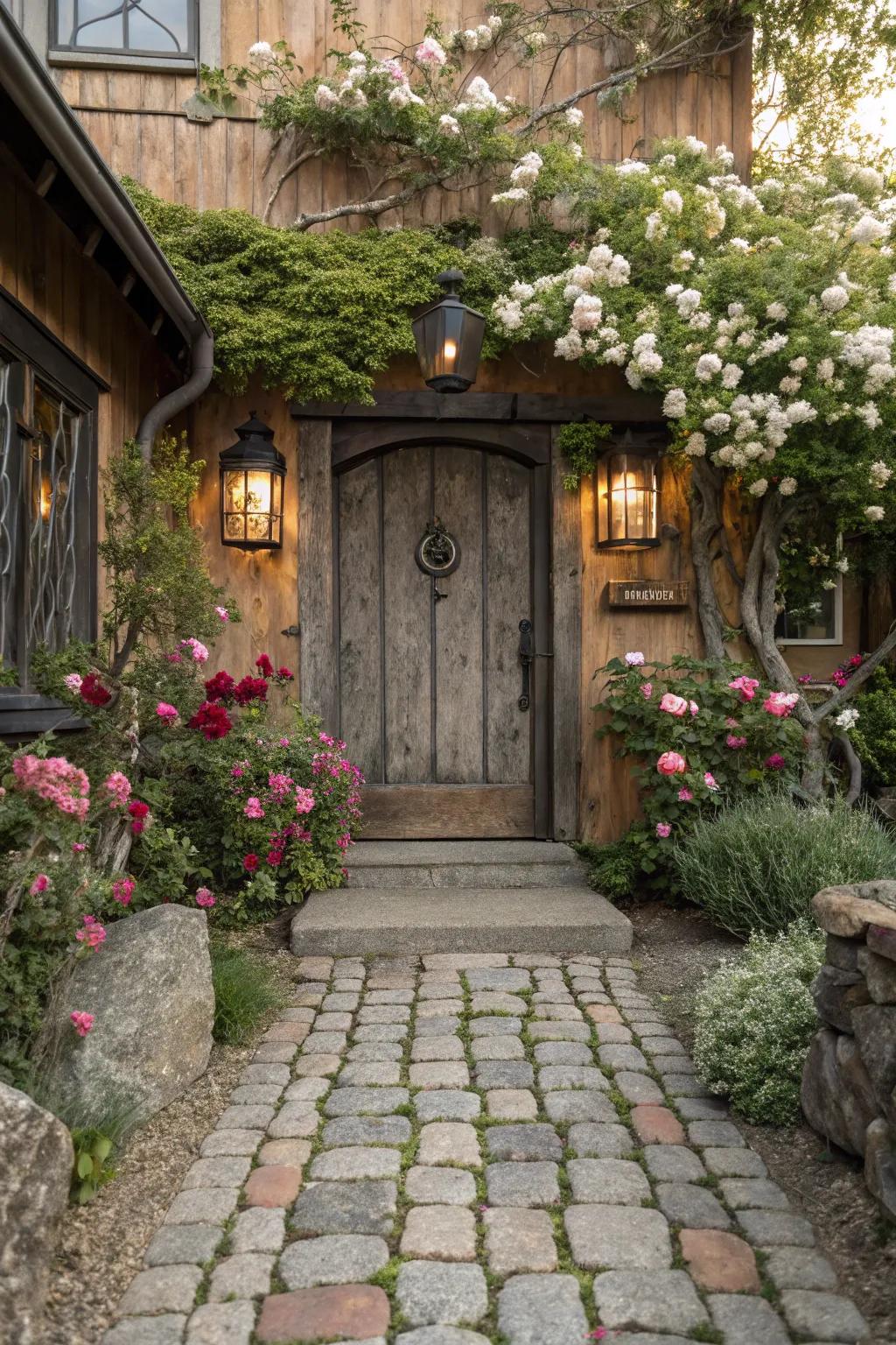 Old-world stone pavers infuse a hint of history and appeal.