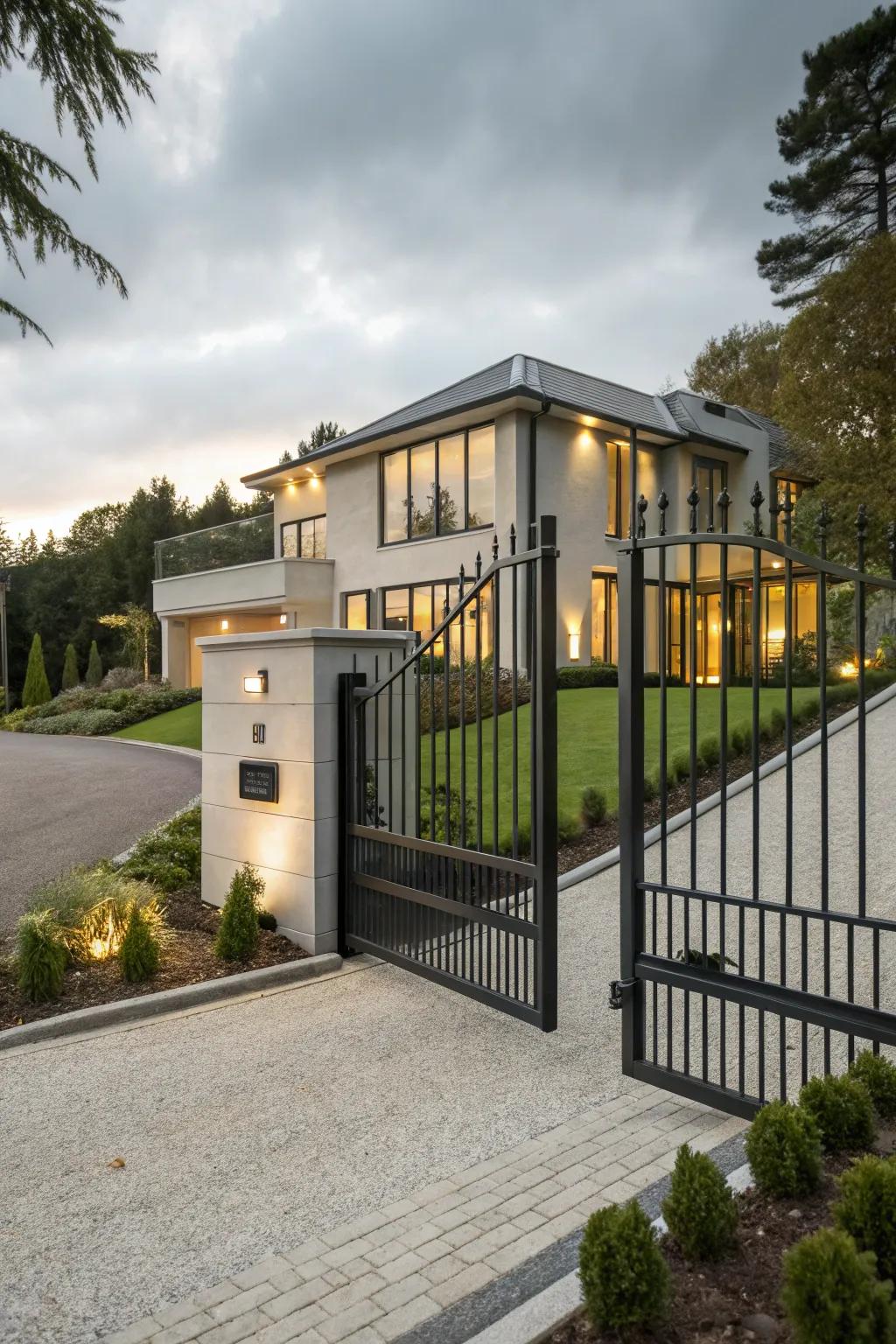 Automated gates offer convenience and security at your command.