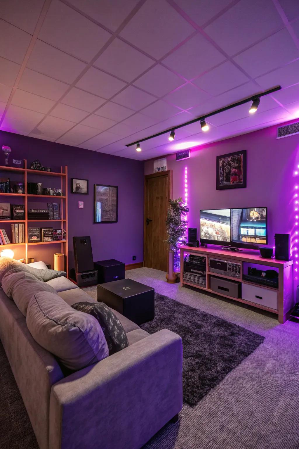 Purple shades suggest a sense of mystery and imagination.