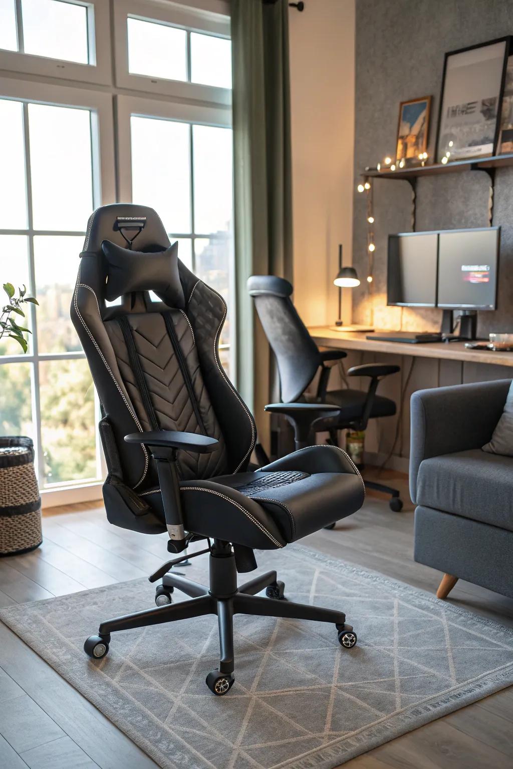 Ergonomic seating boosts comfort and effectiveness.