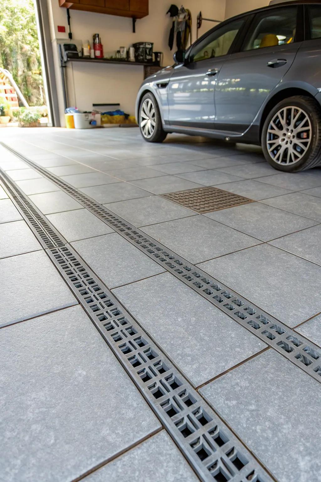 Drainage-optimized coverings offer practicality through easy upkeep.