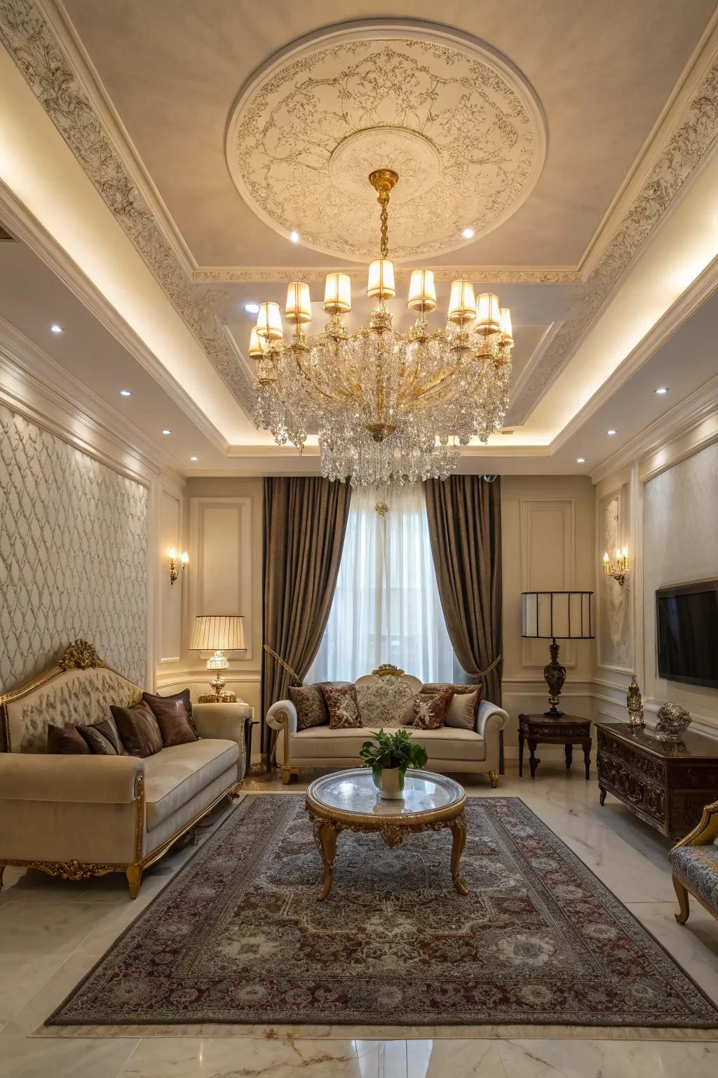 A chandelier can function as a captivating focal point in any room.