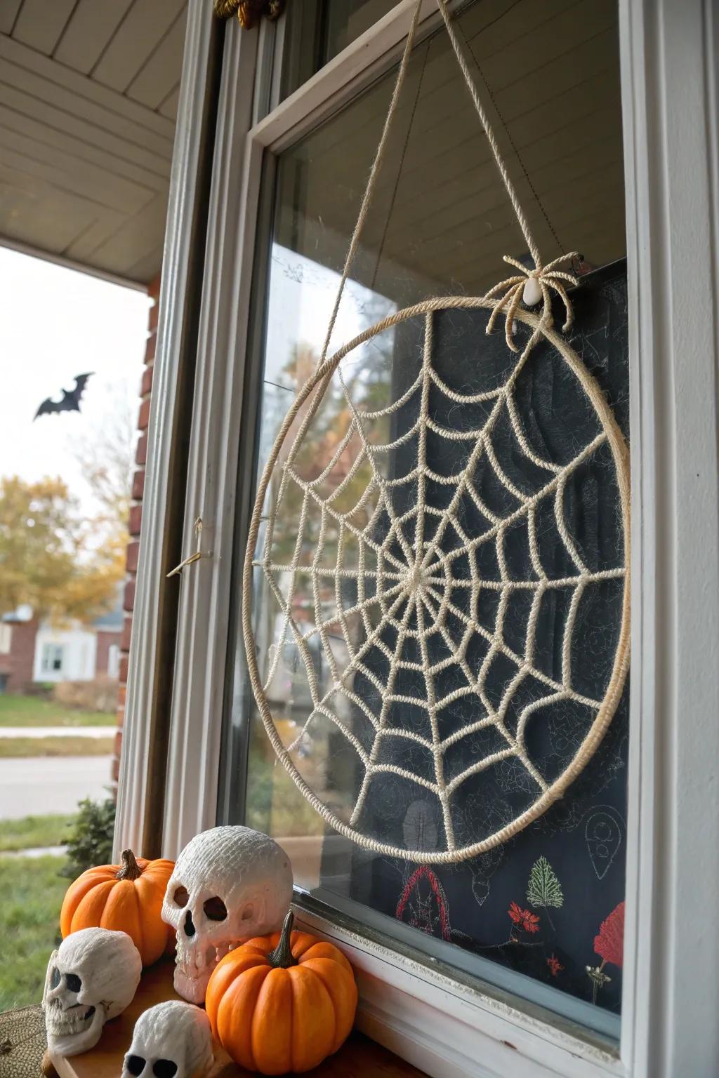 Strand arachnid web art: simple yet striking