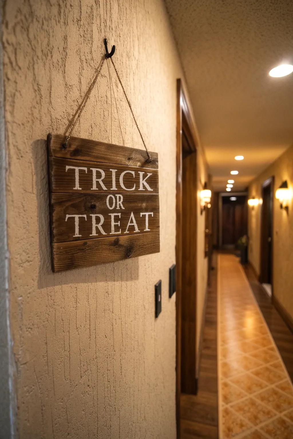 Receive visitors with a memorably spooky greeting.