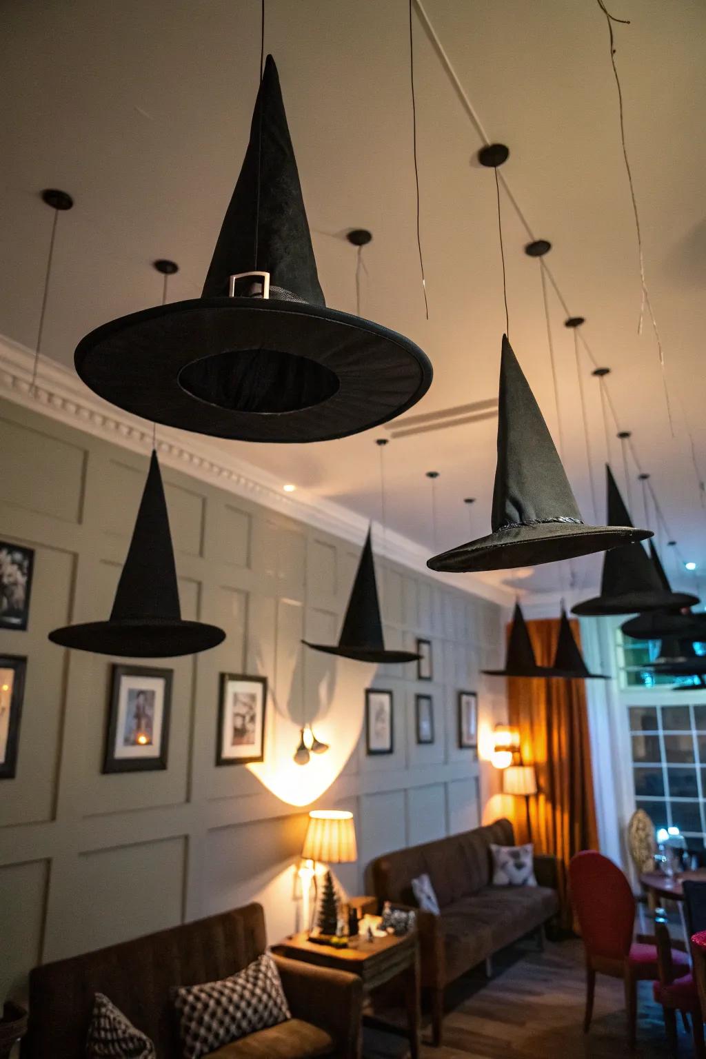 Bring in a touch of magic with soaring sorcerer hats.