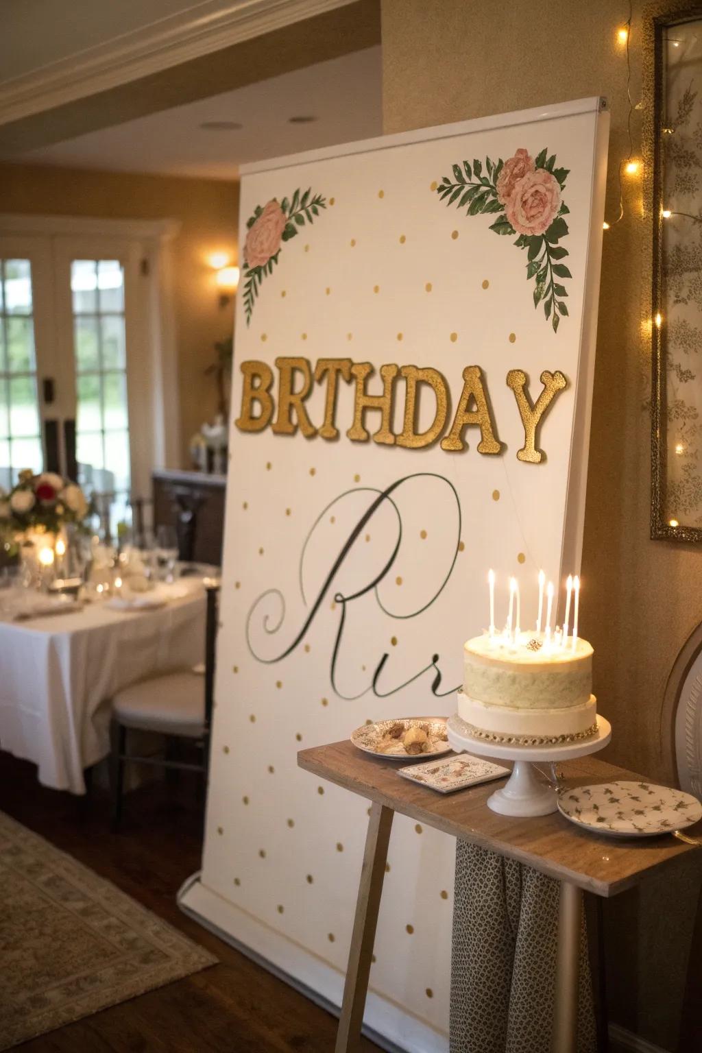 Customized name features incorporate a distinctive detail to birthday posters.