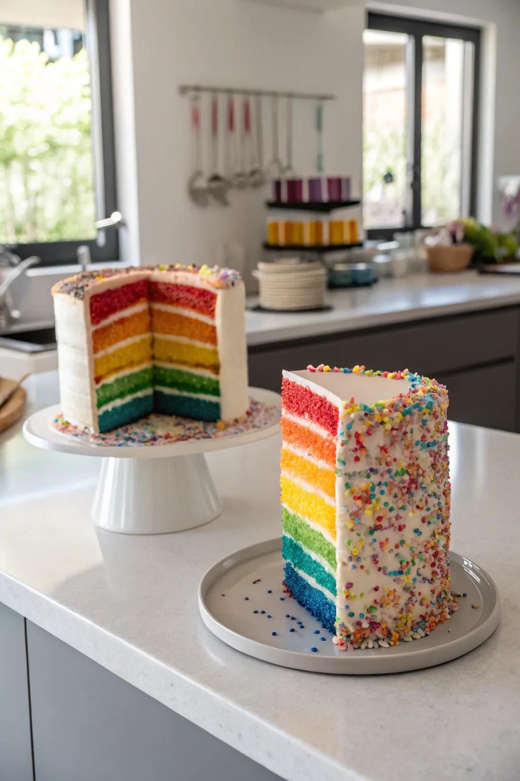 An explosion of colors secretly placed inside.