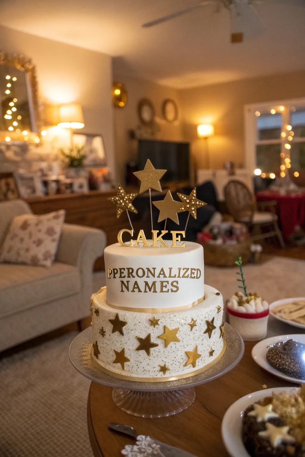 A cake that recreates the Hollywood Walk of Fame for your celebration.