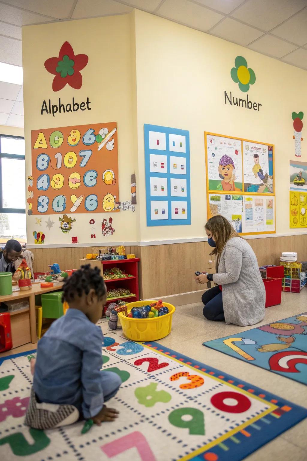 Instructive decor can improve learning while also introducing visual charm.