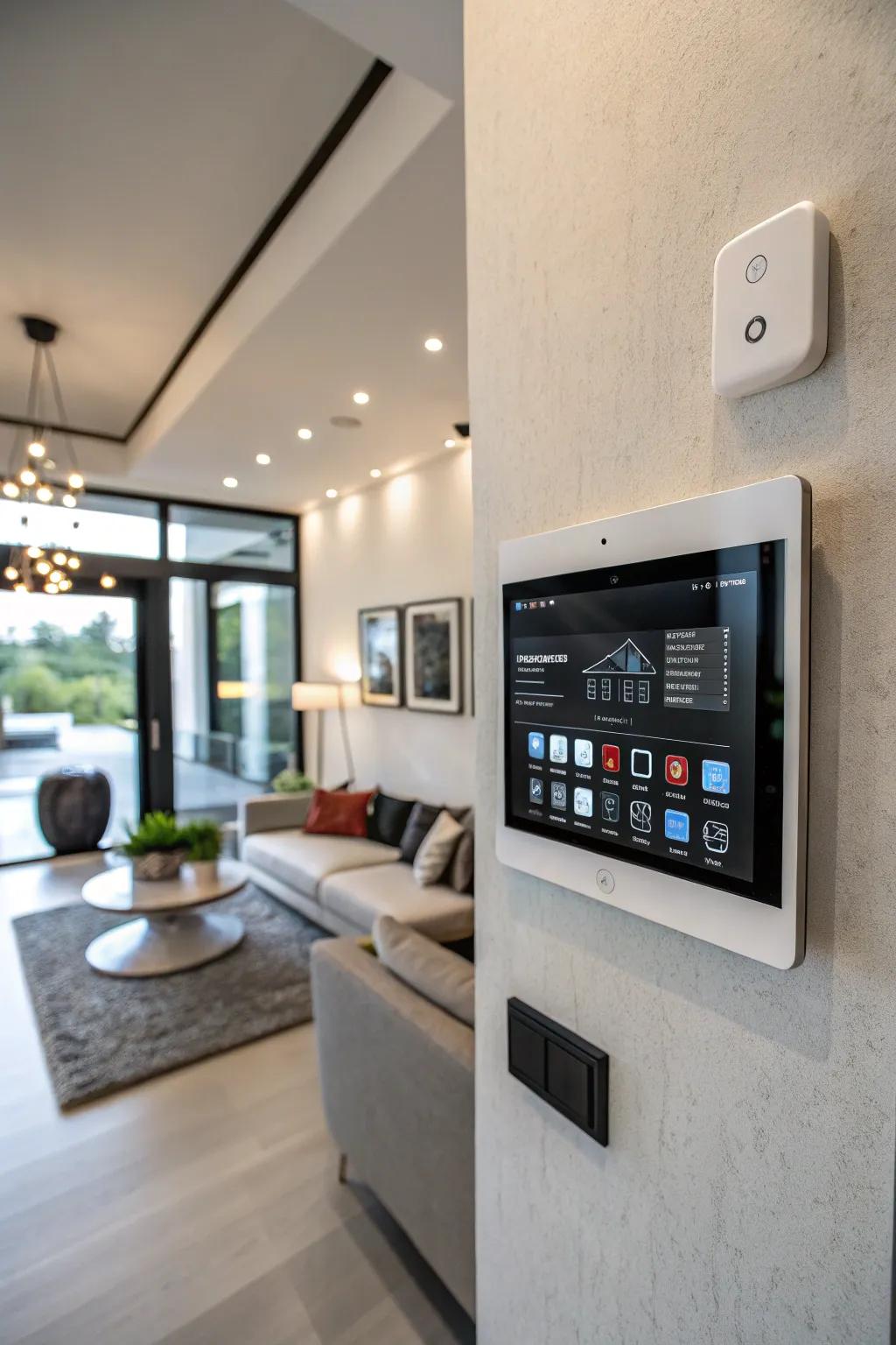 Mounted digital tablets function as effective intercom hubs.