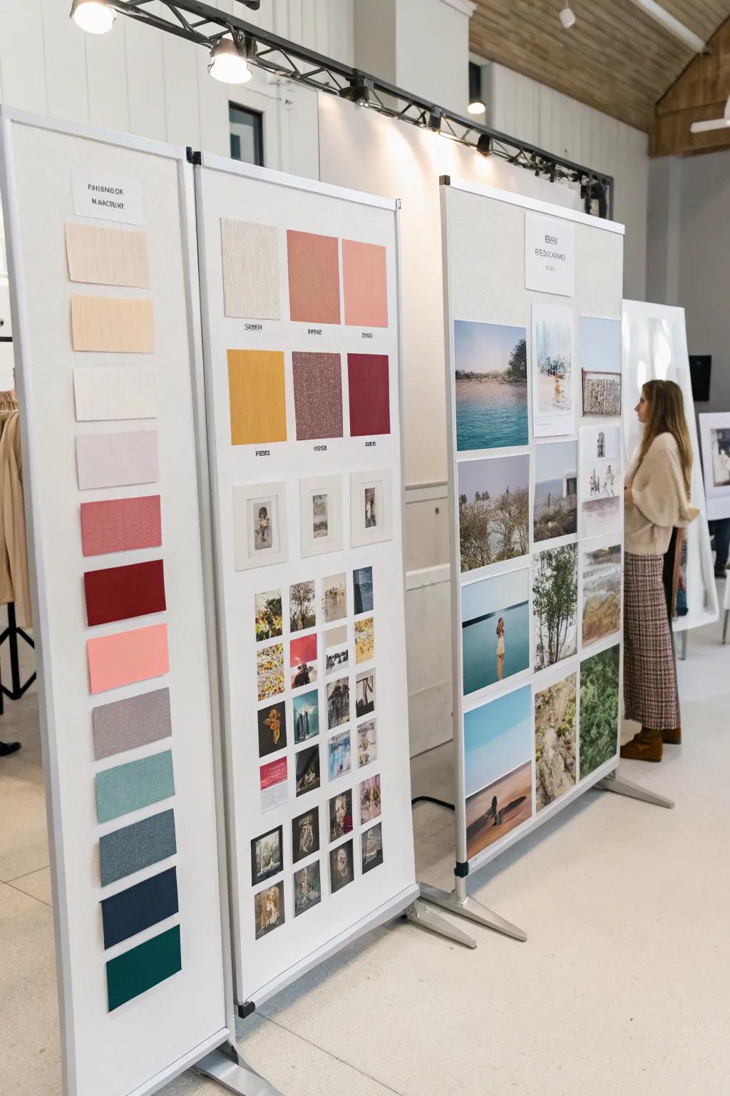 Use a board of your favorite color schemes for a great look.